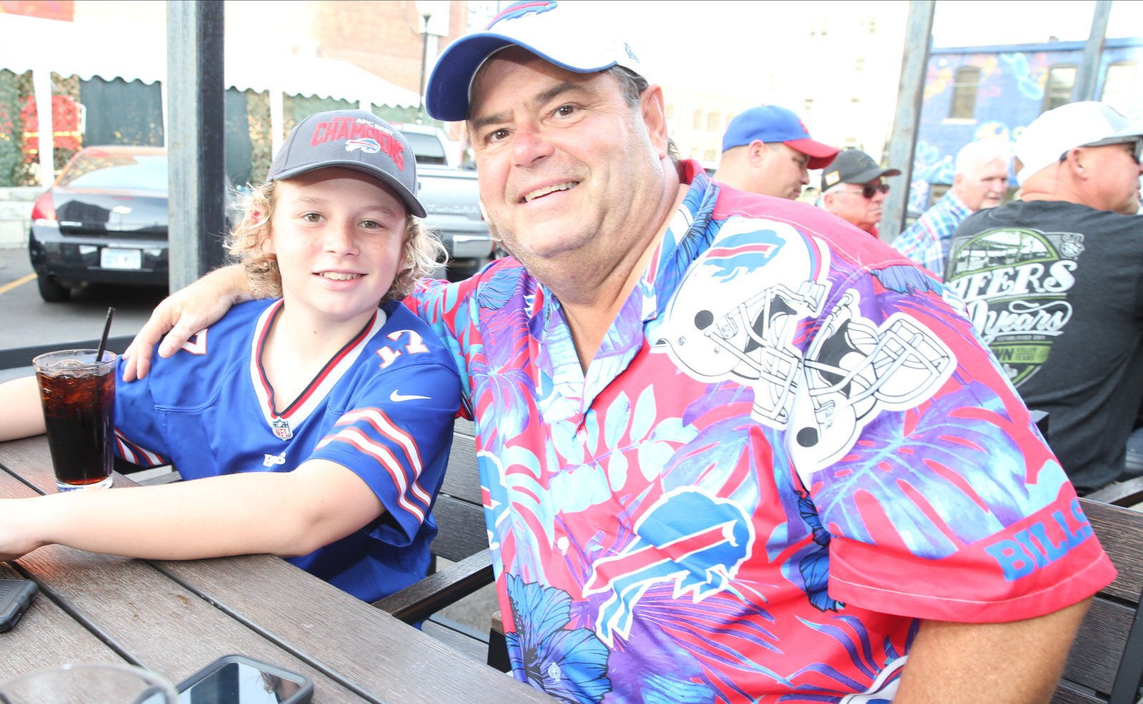 Buffalo Bills backers took over the the Taps on Main Bar